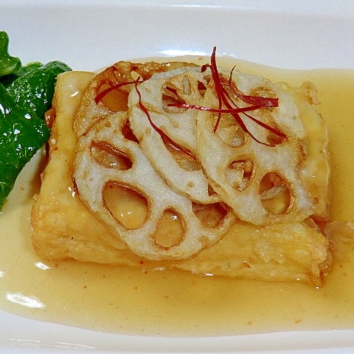 食感が楽しい 揚げ出し豆腐とレンコンあんかけ レシピ 作り方 By サクラノカタライ 楽天レシピ 食感が楽しい 揚げ出し豆腐とレンコンあんかけ レシピ 作り方 By サクラノカタライ 楽天レシピ